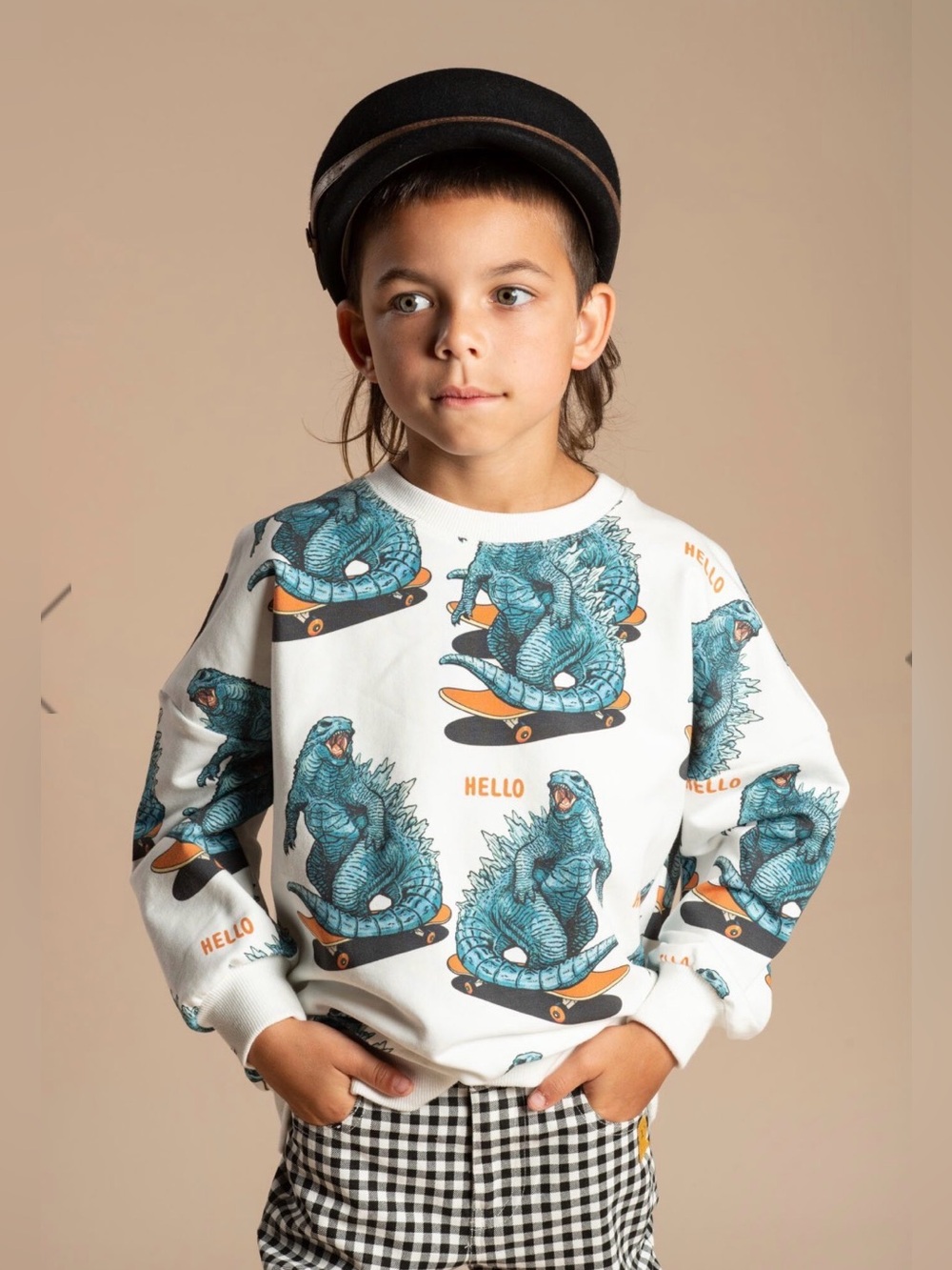 Play Condition Rock Your Kid Hello Dino Sweatshirt Sz 8